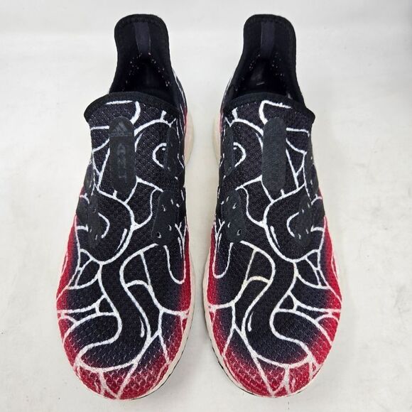 ADIDAS Speedfactory AM4MLS Stylish Black and Red Patterned Sneakers - Picture 2 of 9